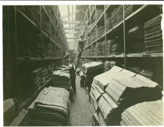 Part of the Jacquard Card Room, Carpet Factory, 1923